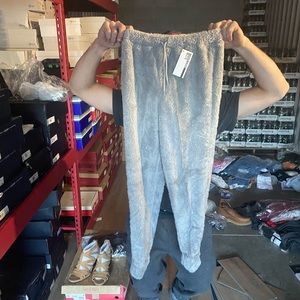Grey fleece joggers